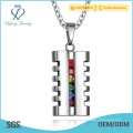 Pendentif couple en argent amoureux, pendentifs hommes gay en acier inoxydable